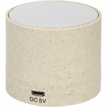Logo trade corporate gift photo of: Kikai wheat straw Bluetooth® speaker